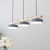 Moderner runder LED-Kronleuchter aus Holz und Harz, 36W, 3600 Lumen, einstellbare Farbtemperaturen, schwarz für Flur und Wohnzimmer 0