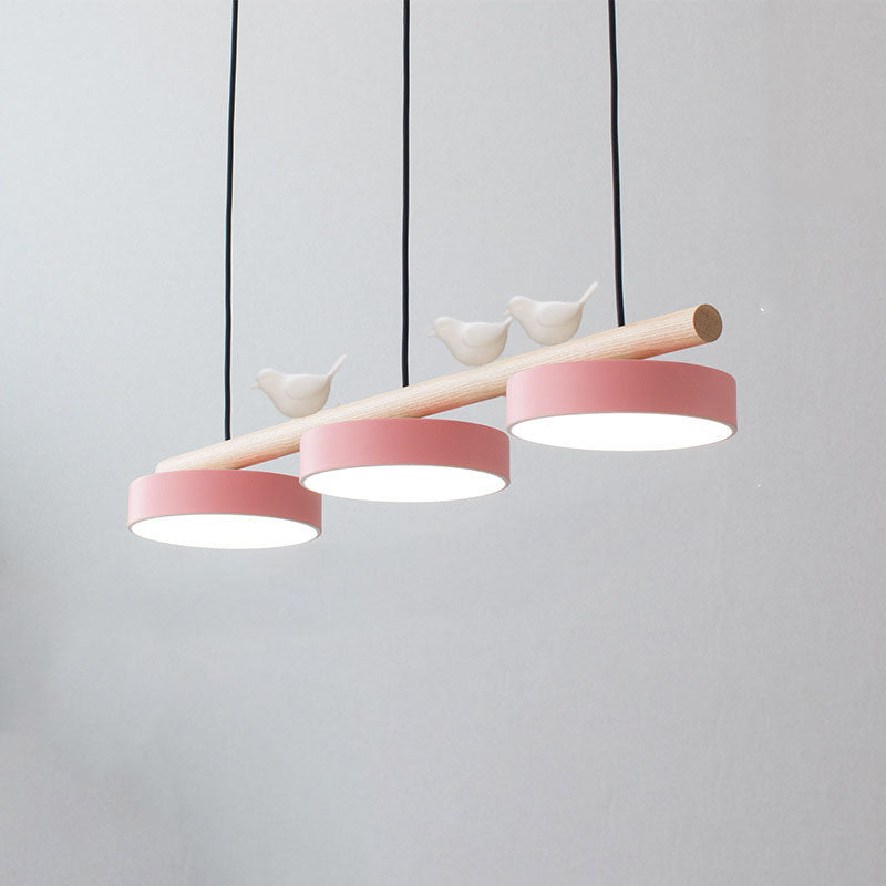 Moderner runder LED-Kronleuchter aus Holz und Harz, 36W, 3600 Lumen, einstellbare Farbtemperaturen, schwarz für Flur und Wohnzimmer 10