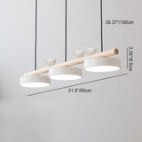 Moderner runder LED-Kronleuchter aus Holz und Harz, 36W, 3600 Lumen, einstellbare Farbtemperaturen, schwarz für Flur und Wohnzimmer 3