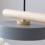 Moderner runder LED-Kronleuchter aus Holz und Harz, 36W, 3600 Lumen, einstellbare Farbtemperaturen, schwarz für Flur und Wohnzimmer 5