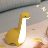 Nachtlicht Kinder Dinosaurier Silikon LED Langhals Design für Beruhigende Träume 0
