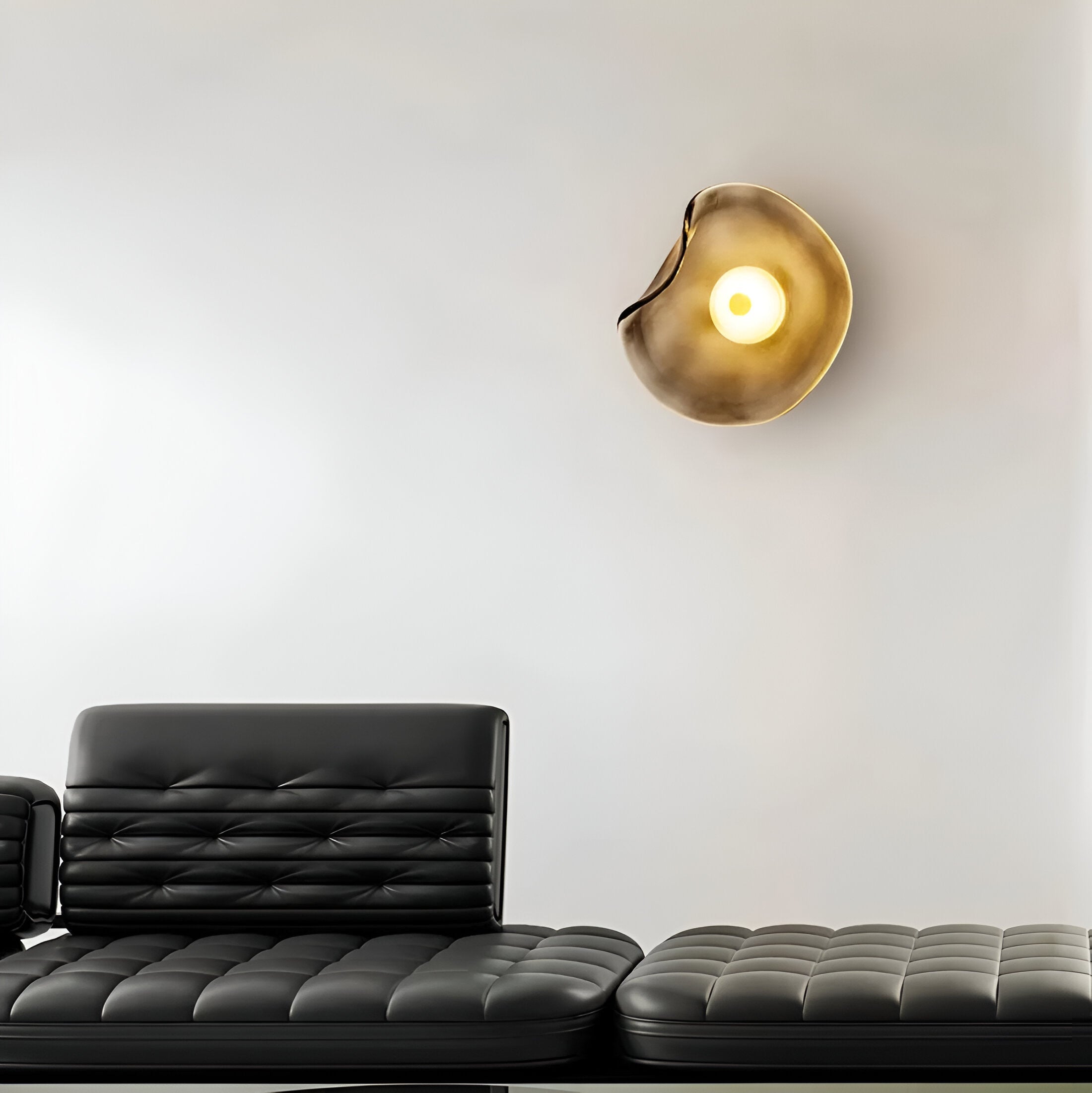Nordic Curved Glass LED Wandlampe im Japandi-Stil – Elegante Beleuchtung für jeden Raum 7