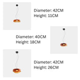 Nordic Pendelleuchte aus Glas und Metall für Esszimmer und Küche – Einstellbare Hängelampe mit LED und Warmlicht