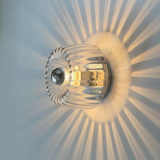 Nordische Bauhaus Wandleuchte Innen aus Glas – LED Wandleuchte für stilvolle Beleuchtung in Wohnräumen, Durchmesser 16 cm 0