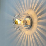 Nordische Bauhaus Wandleuchte Innen aus Glas – LED Wandleuchte für stilvolle Beleuchtung in Wohnräumen, Durchmesser 16 cm 9