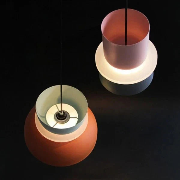 Nordische Pendelleuchte im Makronenstil aus Aluminium und Acryl – Hängelampe für Esszimmer und Küche, E27, 5-10㎡ Beleuchtung5