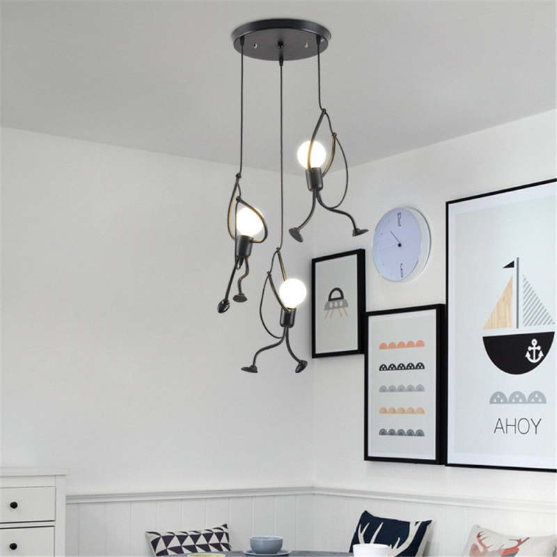 Retro Hängelampe im Iron Man Design – Verstellbare Höhe für individuelles Ambiente 8
