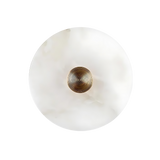 Runde Alabaster LED Wandleuchte – Elegante Innenbeleuchtung für modernes Ambiente, Ø20-35cm 0