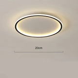 Runde LED-Deckenleuchte im Skandinavischen Stil – Hochwertige Metall- und Glasverarbeitung für Wohnzimmer, 20-60cm 0