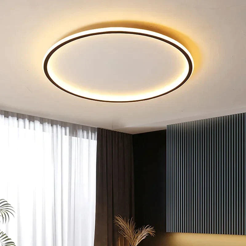 Runde LED-Deckenleuchte im Skandinavischen Stil – Hochwertige Metall- und Glasverarbeitung für Wohnzimmer, 20-60cm 1