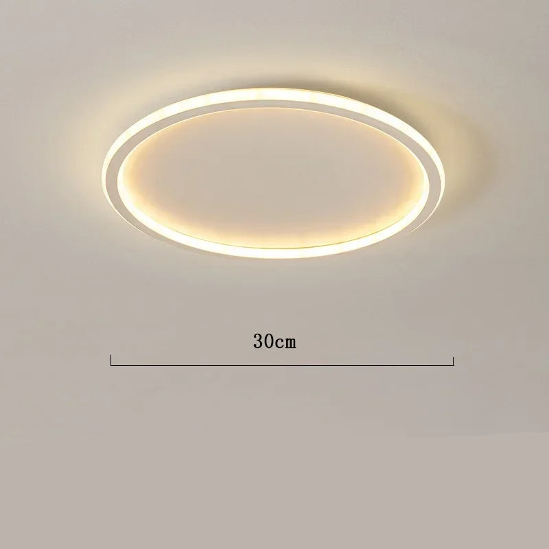 Runde LED-Deckenleuchte im Skandinavischen Stil – Hochwertige Metall- und Glasverarbeitung für Wohnzimmer, 20-60cm 10