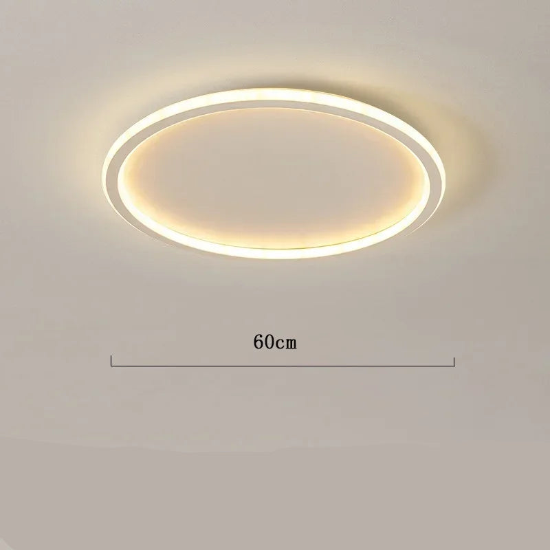 Runde LED-Deckenleuchte im Skandinavischen Stil – Hochwertige Metall- und Glasverarbeitung für Wohnzimmer, 20-60cm 19