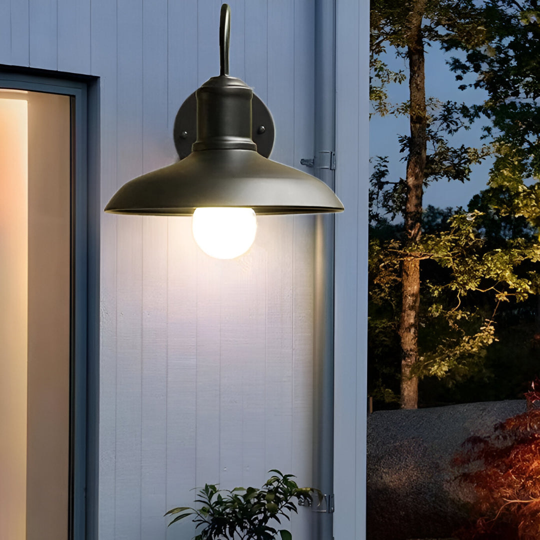Rustikale Außenwandleuchte aus Antikem Messing mit IP65 Schutz – LED Wandleuchte Außen für Terrasse und Garten 10