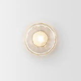 Schwarze LED Wandleuchte Innen – Nordic Runde Ceto Glas Wandlampe mit Minimalistischem Design und Energieeffizienter 5W Lichtquelle 0