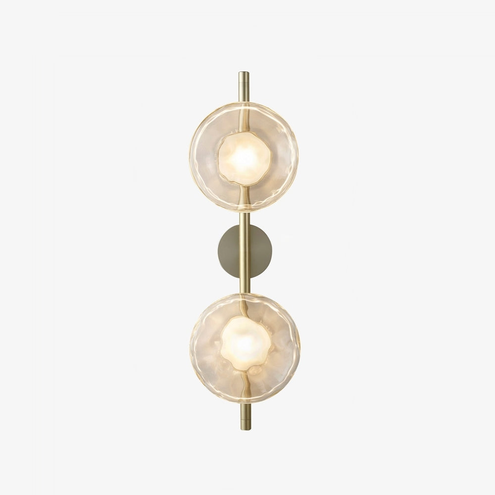 Schwarze LED Wandleuchte Innen – Nordic Runde Ceto Glas Wandlampe mit Minimalistischem Design und Energieeffizienter 5W Lichtquelle 1