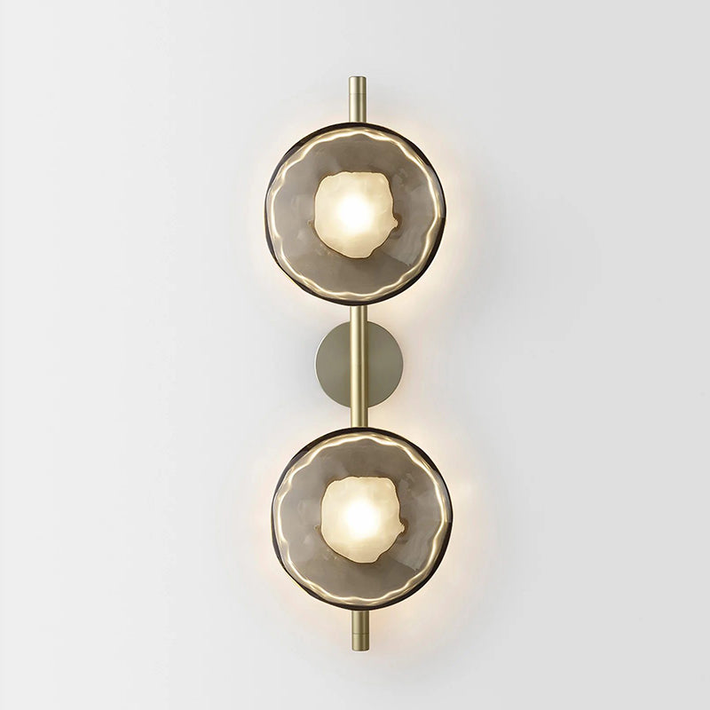 Schwarze LED Wandleuchte Innen – Nordic Runde Ceto Glas Wandlampe mit Minimalistischem Design und Energieeffizienter 5W Lichtquelle 11