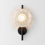 Schwarze LED Wandleuchte Innen – Nordic Runde Ceto Glas Wandlampe mit Minimalistischem Design und Energieeffizienter 5W Lichtquelle 13