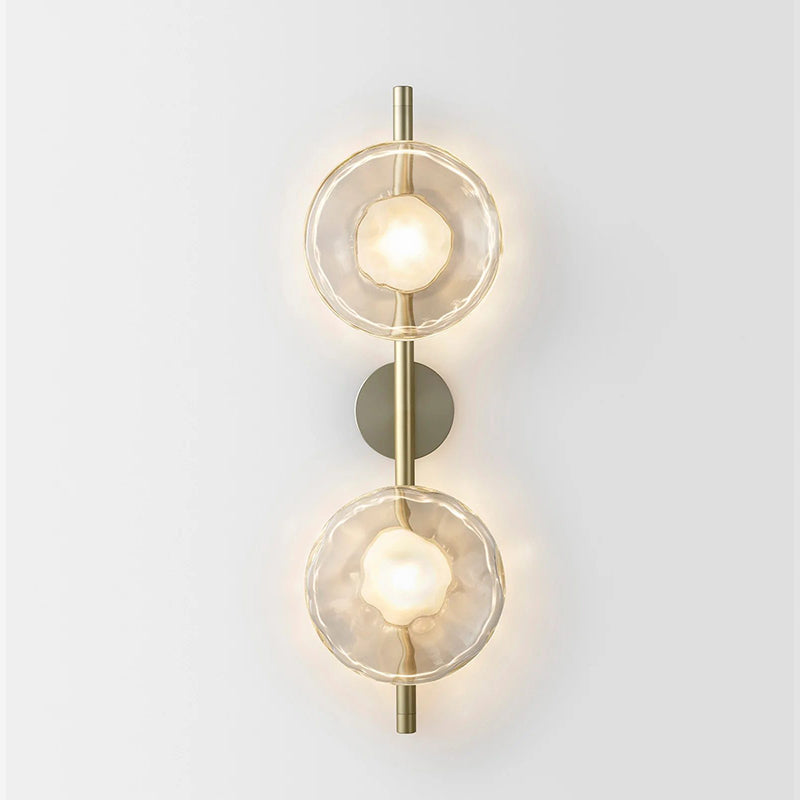 Schwarze LED Wandleuchte Innen – Nordic Runde Ceto Glas Wandlampe mit Minimalistischem Design und Energieeffizienter 5W Lichtquelle 15