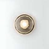 Schwarze LED Wandleuchte Innen – Nordic Runde Ceto Glas Wandlampe mit Minimalistischem Design und Energieeffizienter 5W Lichtquelle 16