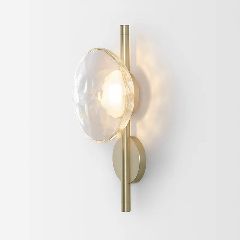 Schwarze LED Wandleuchte Innen – Nordic Runde Ceto Glas Wandlampe mit Minimalistischem Design und Energieeffizienter 5W Lichtquelle 24