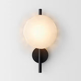 Schwarze LED Wandleuchte Innen – Nordic Runde Ceto Glas Wandlampe mit Minimalistischem Design und Energieeffizienter 5W Lichtquelle 25