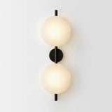 Schwarze LED Wandleuchte Innen – Nordic Runde Ceto Glas Wandlampe mit Minimalistischem Design und Energieeffizienter 5W Lichtquelle 28