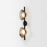 Schwarze LED Wandleuchte Innen – Nordic Runde Ceto Glas Wandlampe mit Minimalistischem Design und Energieeffizienter 5W Lichtquelle 5