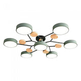 Skandinavische LED Deckenleuchte für Wohnzimmer - Moderne Deckenlampe 60 cm 12