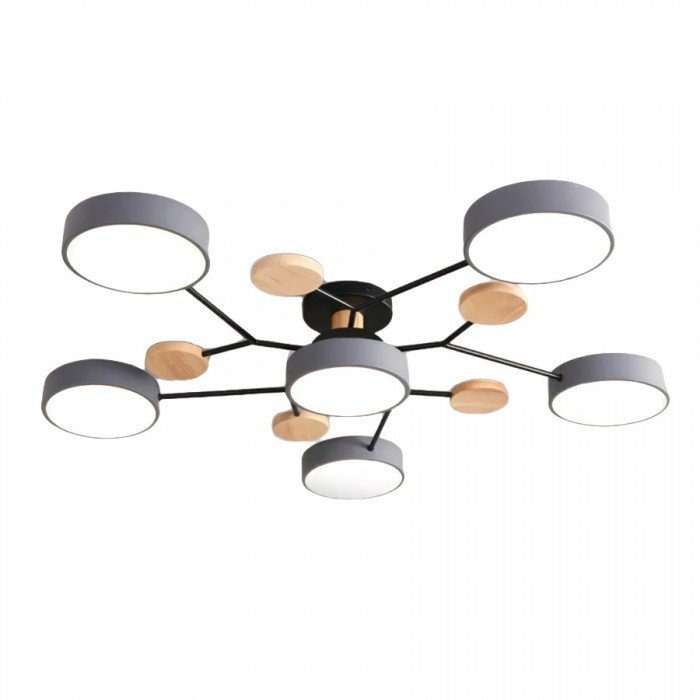 Skandinavische LED Deckenleuchte für Wohnzimmer - Moderne Deckenlampe 60 cm 17