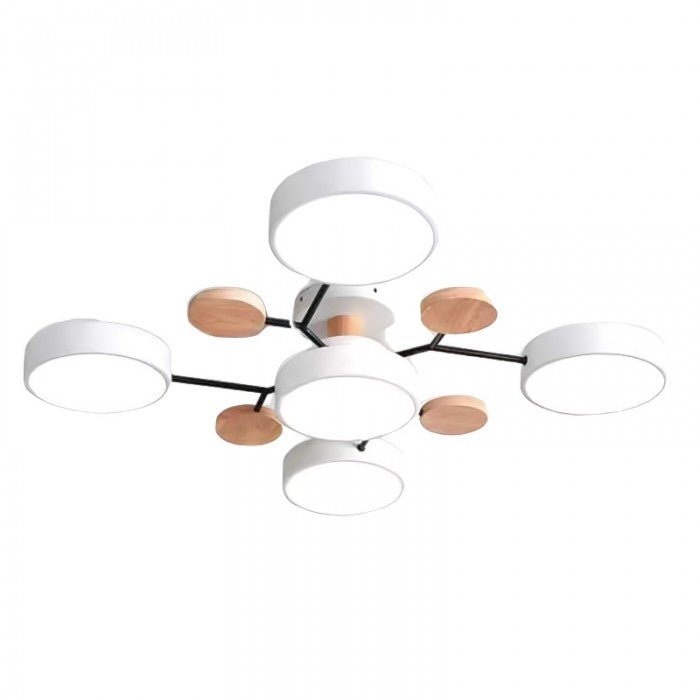 Skandinavische LED Deckenleuchte für Wohnzimmer - Moderne Deckenlampe 60 cm 18