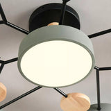 Skandinavische LED Deckenleuchte für Wohnzimmer - Moderne Deckenlampe 60 cm 5