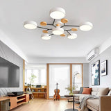 Skandinavische LED Deckenleuchte für Wohnzimmer - Moderne Deckenlampe 60 cm 6