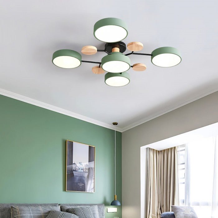 Skandinavische LED Deckenleuchte für Wohnzimmer - Moderne Deckenlampe 60 cm 7