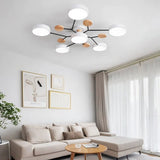 Skandinavische LED Deckenleuchte für Wohnzimmer - Moderne Deckenlampe 60 cm 8