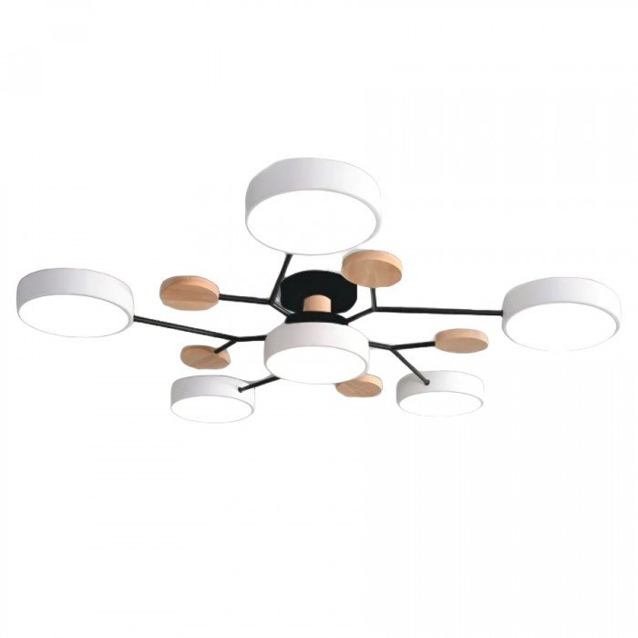 Skandinavische LED Deckenleuchte für Wohnzimmer - Moderne Deckenlampe 60 cm 9