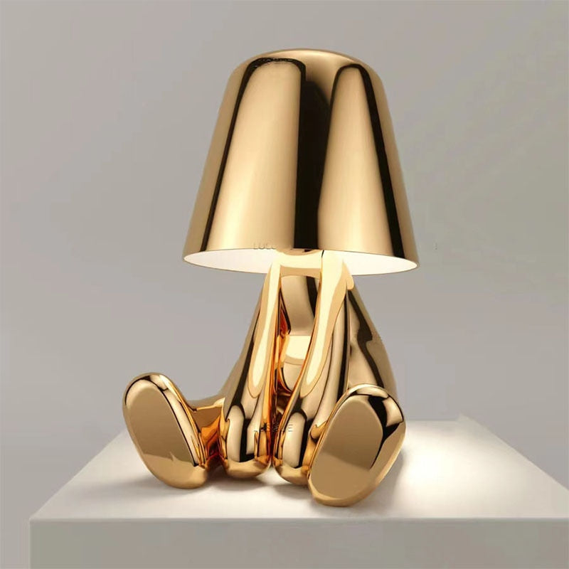 Stilvolle LED Tischlampe mit Warmlicht und Akku – Modernes Design für Wohnzimmer, Schlafzimmer und Büro 0