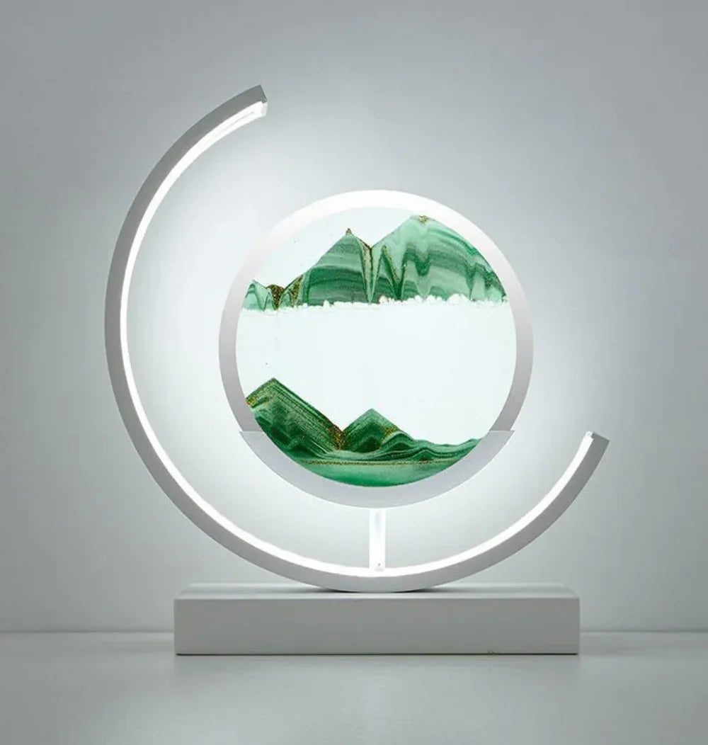 Tischlampe Sandlandschaft – Handgefertigte Tischleuchte für Beruhigende Atmosphäre 5
