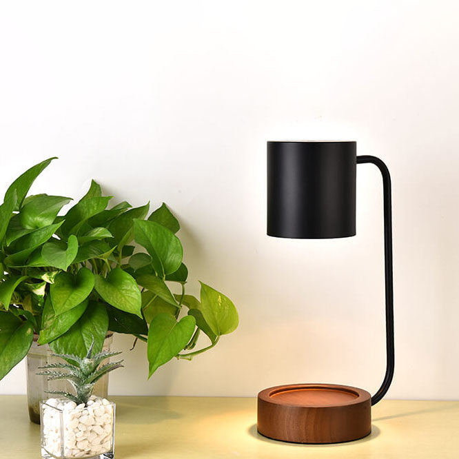 Tischlampe aus Holz im Minimalistischen Design für Schlafzimmer und Wohnzimmer 1