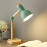 Verstellbare Schreibtischlampe aus Holz – Skandinavisches Design mit LED Beleuchtung, Kompakt und Funktional 0