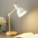 Verstellbare Schreibtischlampe aus Holz – Skandinavisches Design mit LED Beleuchtung, Kompakt und Funktional 2