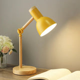 Verstellbare Schreibtischlampe aus Holz – Skandinavisches Design mit LED Beleuchtung, Kompakt und Funktional 3