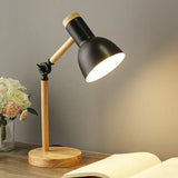 Verstellbare Schreibtischlampe aus Holz – Skandinavisches Design mit LED Beleuchtung, Kompakt und Funktional 4
