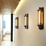 Vintage Wandleuchte Schwarz mit LED – Stilvolle Metall Wandlampe für Wohnzimmer und Badezimmer 2