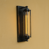 Vintage Wandleuchte Schwarz mit LED – Stilvolle Metall Wandlampe für Wohnzimmer und Badezimmer 5