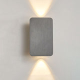 Wandleuchte Innen Minimalistisch mit 2 Lichtern aus Aluminium, LED Wandleuchte 12