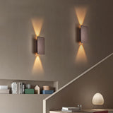 Wandleuchte Innen Minimalistisch mit 2 Lichtern aus Aluminium, LED Wandleuchte 7