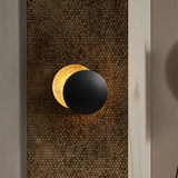 Wandleuchte mit drehbaren goldenen Scheiben – LED-Lampe für warmes Licht 3