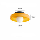 Moderne Runde Deckenleuchte aus Glas für Wohnzimmer – Elegante LED Deckenlampe mit G9 Leuchtmittel, Energieeffizient und Einfache Montage