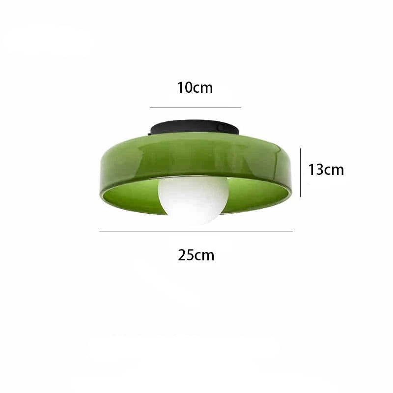 Moderne Runde Deckenleuchte aus Glas für Wohnzimmer – Elegante LED Deckenlampe mit G9 Leuchtmittel, Energieeffizient und Einfache Montage