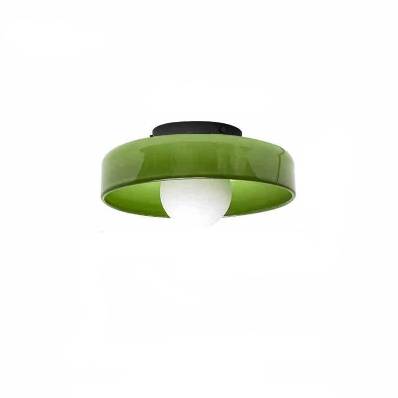 Moderne Runde Deckenleuchte aus Glas für Wohnzimmer – Elegante LED Deckenlampe mit G9 Leuchtmittel, Energieeffizient und Einfache Montage